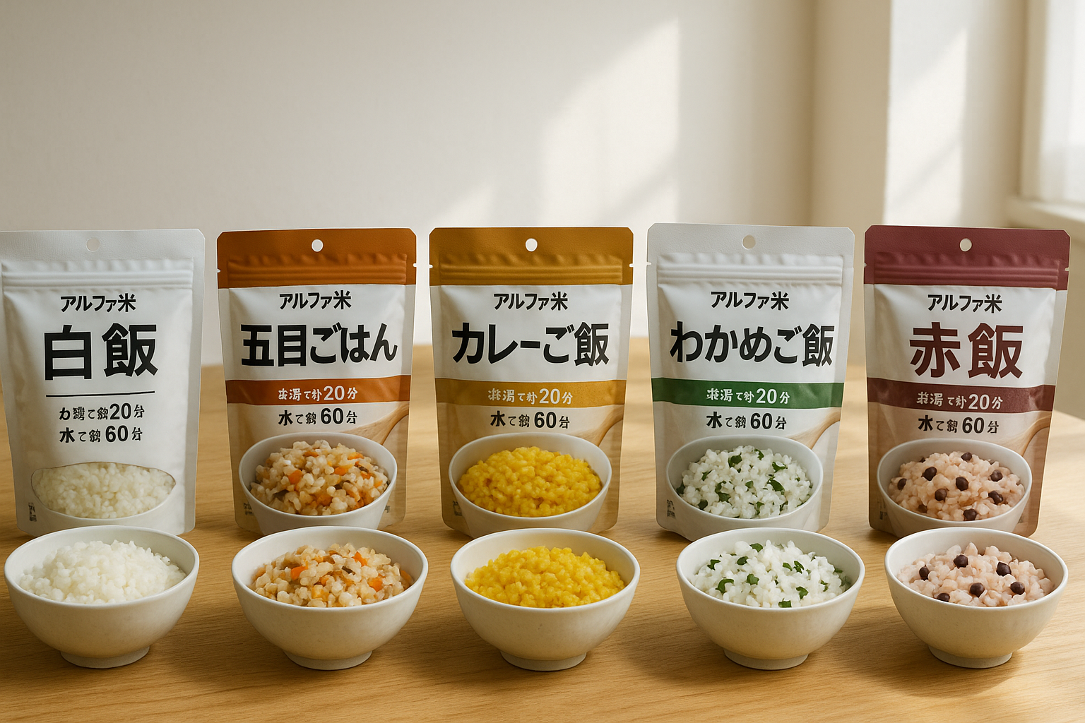 【保存版】アルファ米5種類食べ比べ｜味・調理・コスパまとめ - 防災LIFE｜暮らしに防災を取り入れるヒント